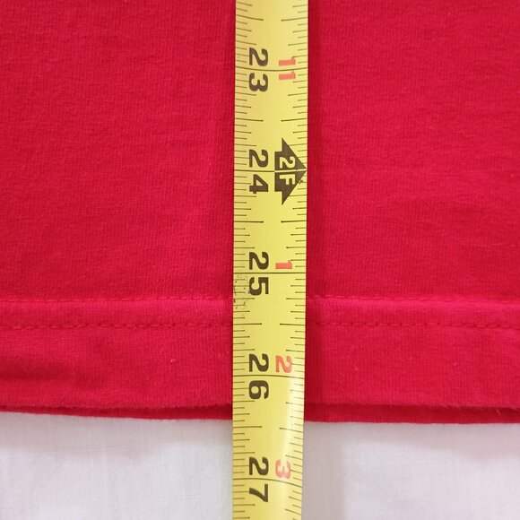Women's Y2K Athletic Wear Short Sleeve Red Graphic Sport T-Shirt Sz Small CTN - Picture 4 of 5